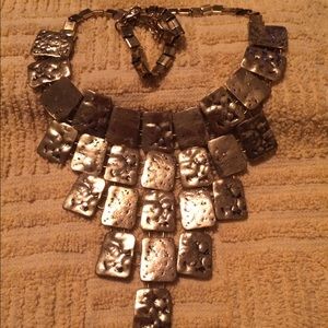 Gold statement necklace